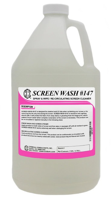 Screen Wash #147 Spray & Wipe / Re-Circulating Screen Cleaner