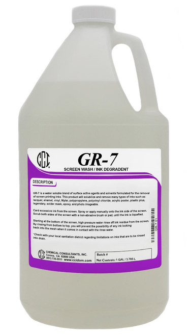 GR-7 Graphic Ink Degradent Screen Wash