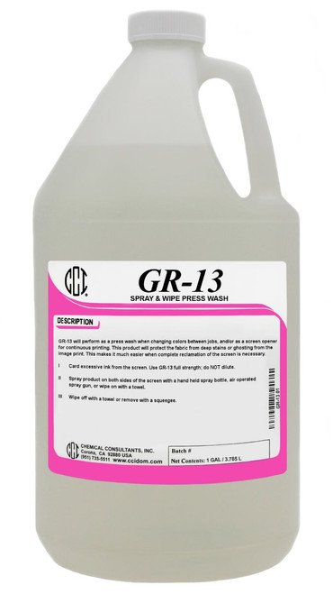 GR-13 Spray & Wipe Press Wash