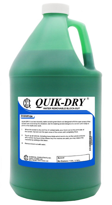 QUIK-DRY® Water Soluble Blockout 