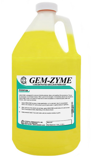 CCI GEM-ZYME Emulsion Remover - SPSI Inc. 5 Gallon