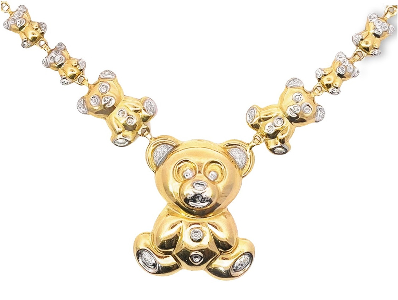 Teddy Bear Necklace Bracelet SET • Gummy Bear Cute Choker – Passion Jewelz  Studio