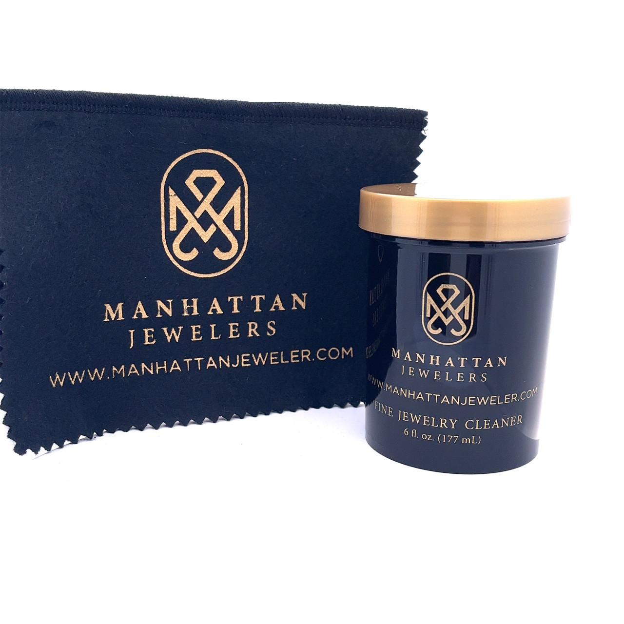 Manhattan 6 Fl.oz Jewelry Cleaner with Polishing Cloth - Manhattan Jewelers