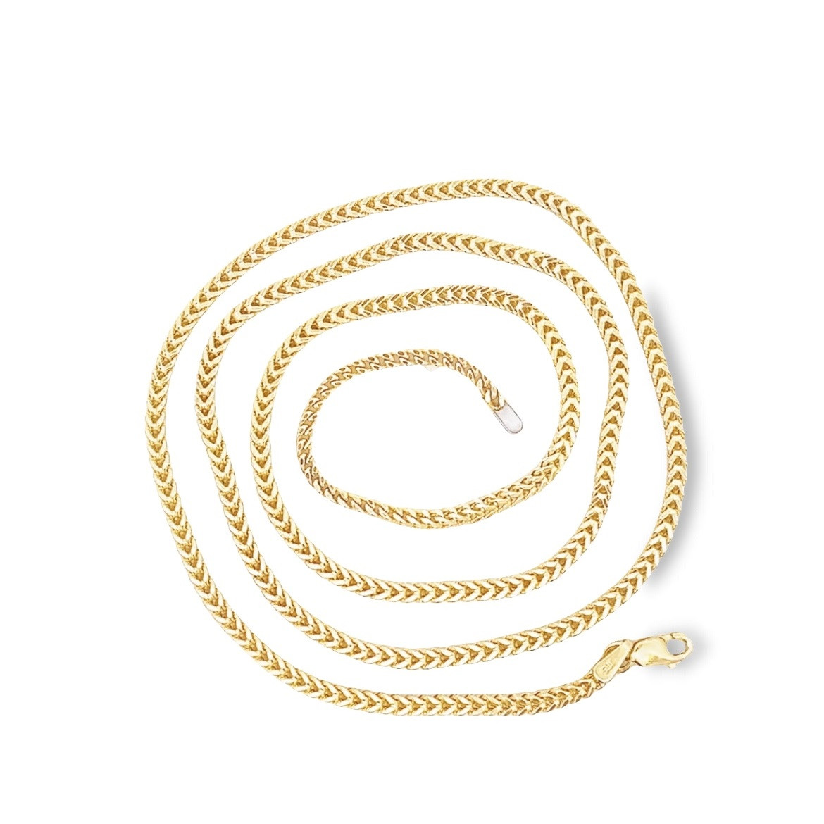 Genuine 10K Yellow Gold Rope Chain Necklace – 2.5mm Thick, 16 To 26 Inches, Men Or Women, Usdiamondking
