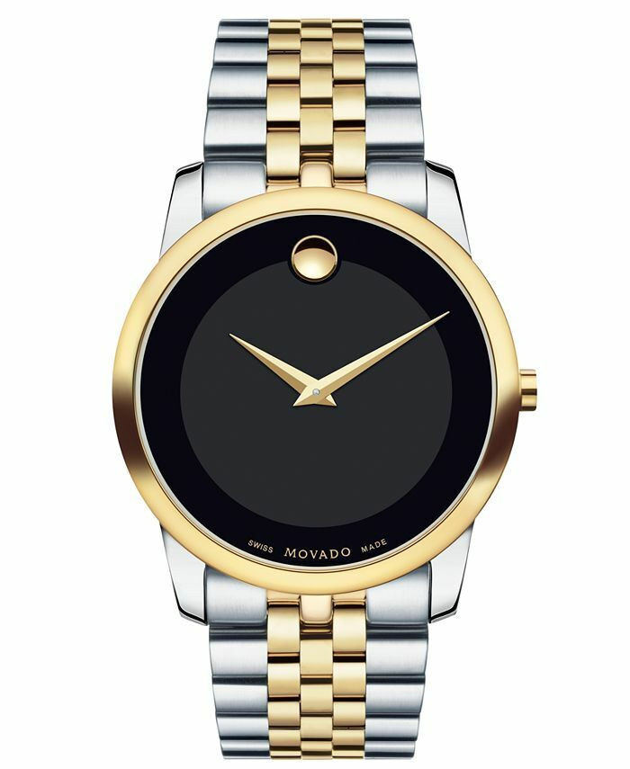 Movado Mens Museum Black 0606605 - Manhattan Jewelers 