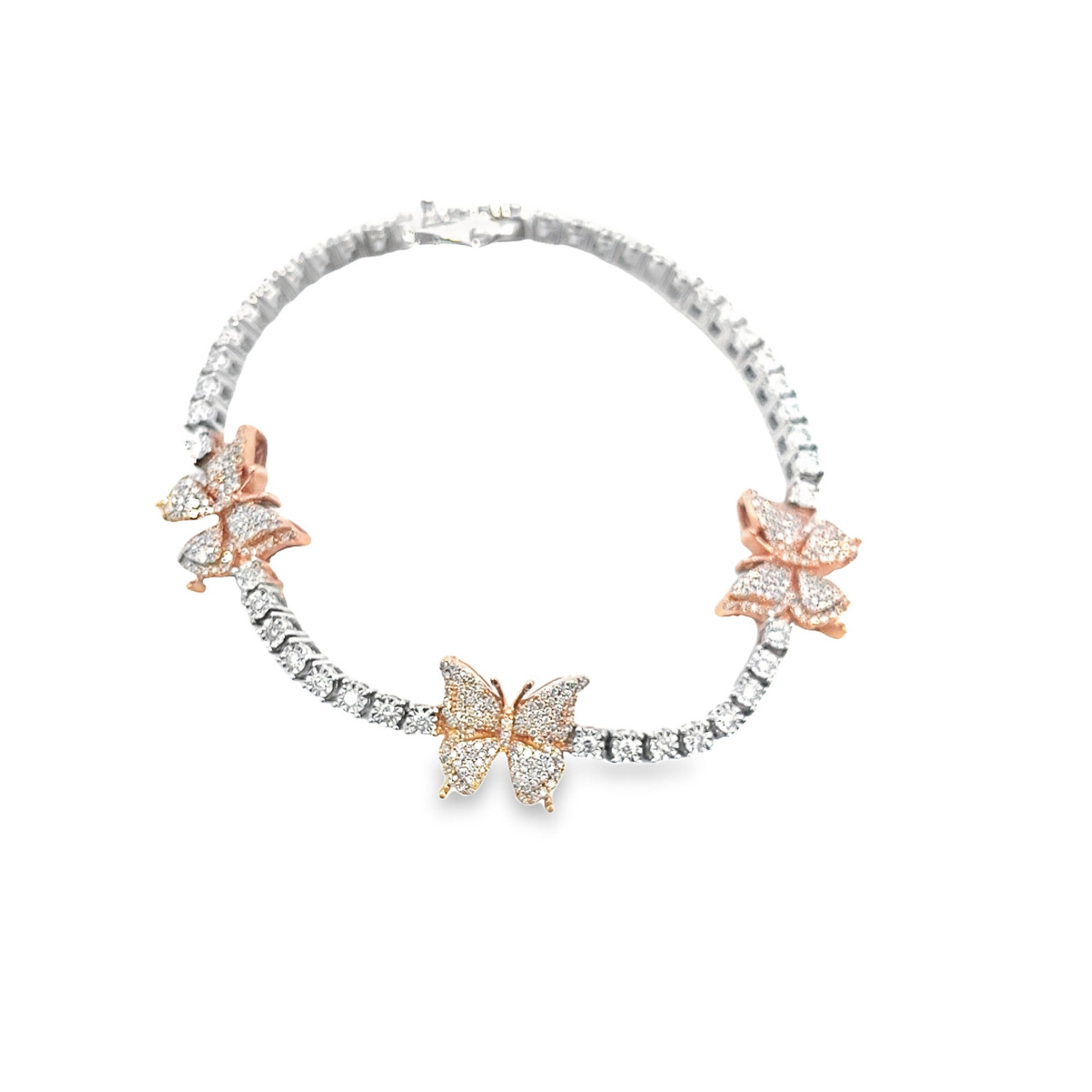 Roman & Jules White Gold Butterfly Bracelet MB694-1 - Casale Jewelers