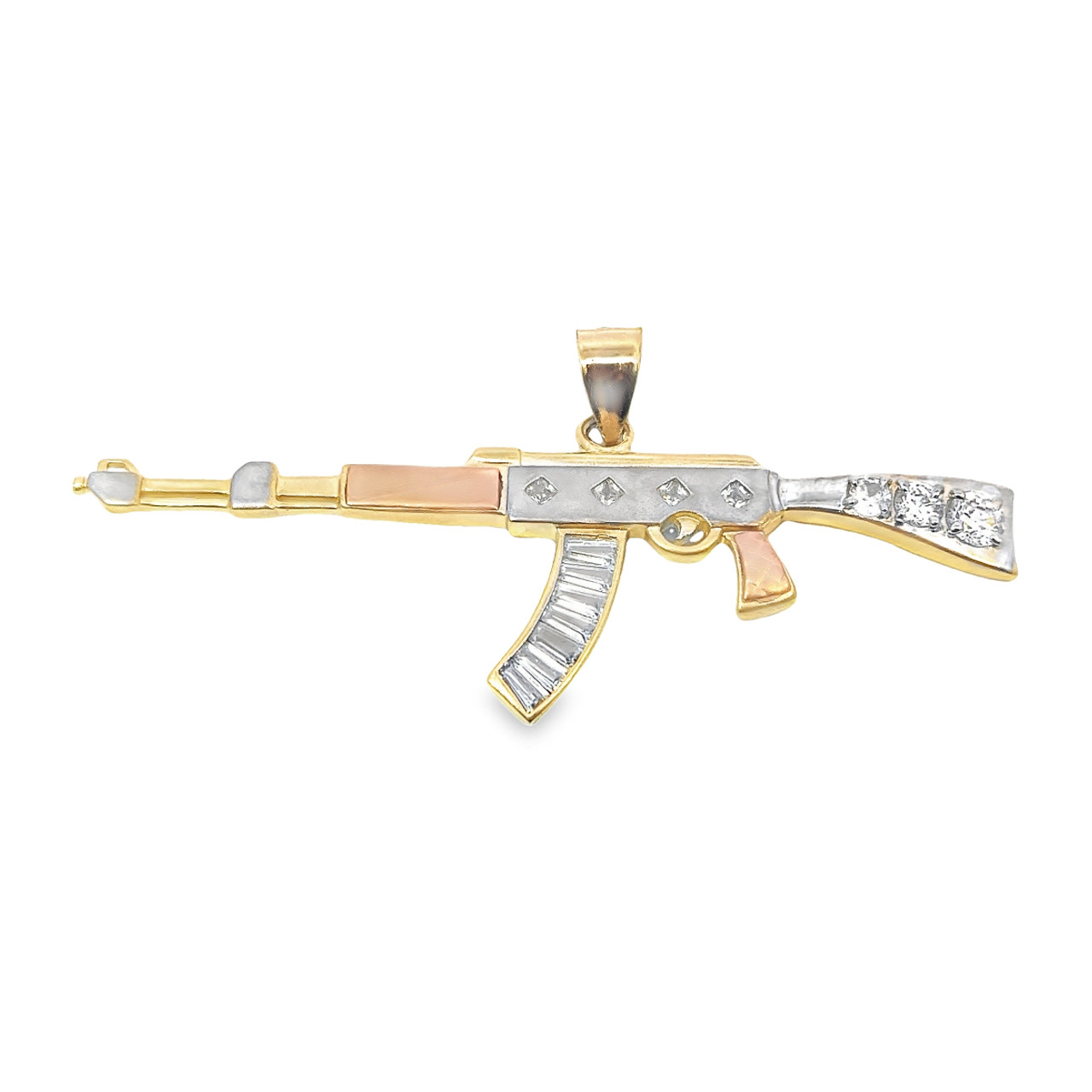 Iced Out Ak Pendant – Different Drips