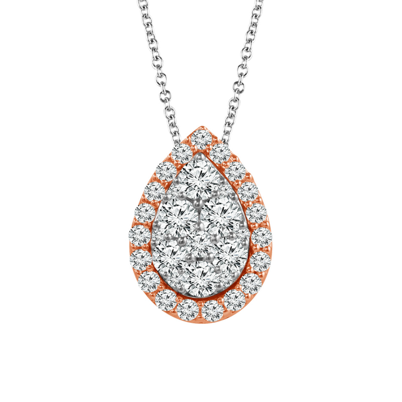 Real Diamond Necklace Online for Women in Silver – Radiant Bay