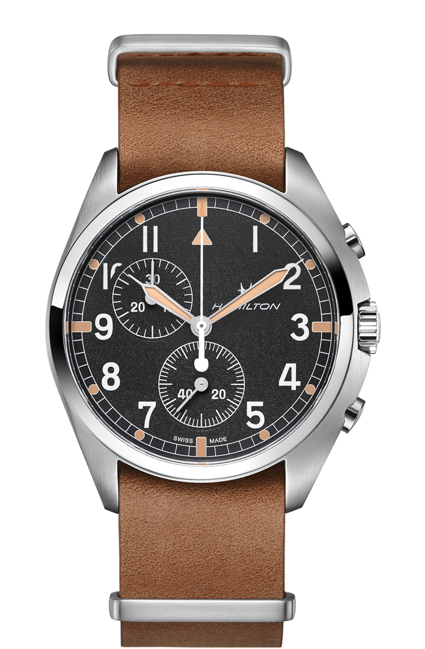 HAMILTON KHAKI AVIATION PILOT PIONEER CHRONO QUARTZ H76522531