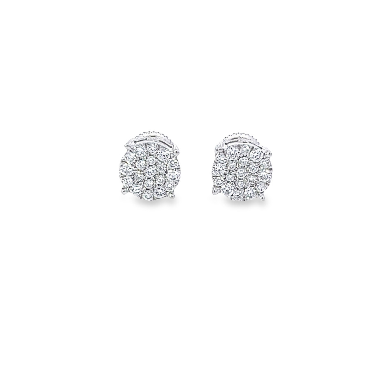 LV Earrings Fashion Heart Shaped Micro Diamond 925 Silver Earrings