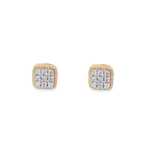 10K Yellow Gold Diamond Earrings 0.34ctw