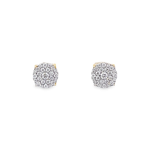 10K Yellow Gold Diamond Earrings 0.43ctw