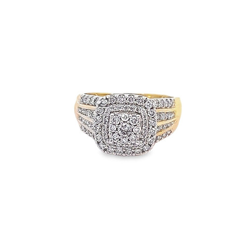 10K Yellow Gold Diamond Engagement Ring  1.05ct