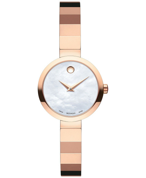  Women Movado Novella White Mother of Pearl watch-0607112