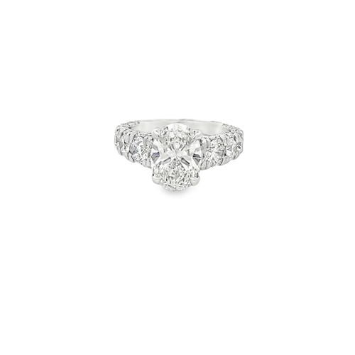14K White Gold Lab-Grown Diamond Ring 2.55ct