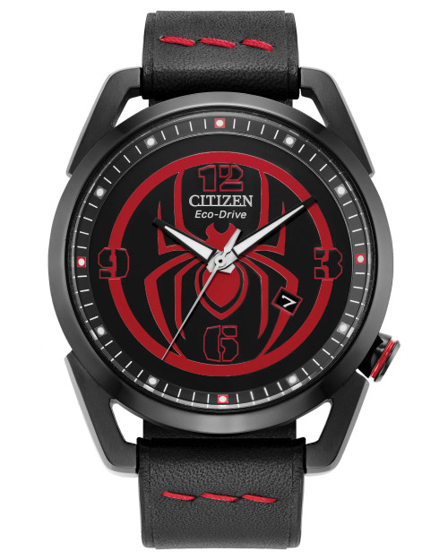 Miles Morales Black Dial Leather Strap  AW1685-00W