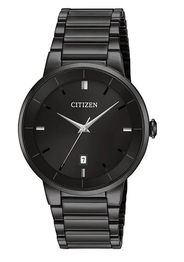 Citizen Quartz Black Mens Watch BI5017-50E