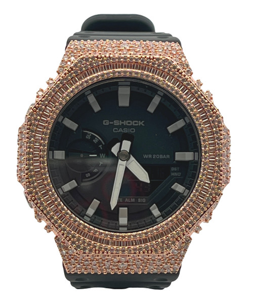 Moissanite Baguette G-SHOCK Watch