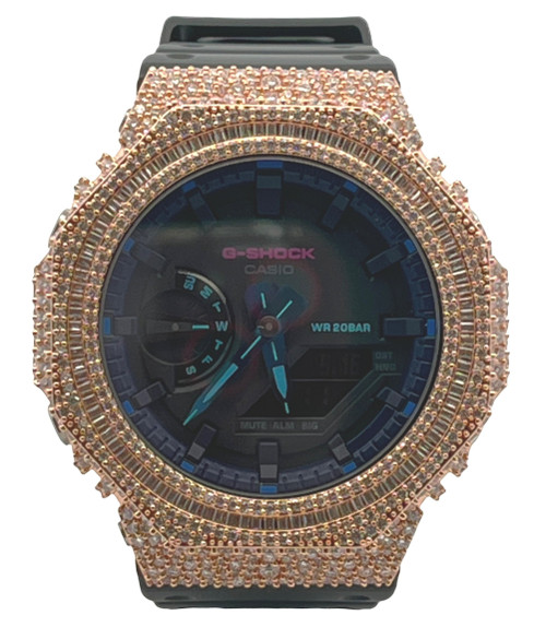Moissanite Baguette G-SHOCK Watch