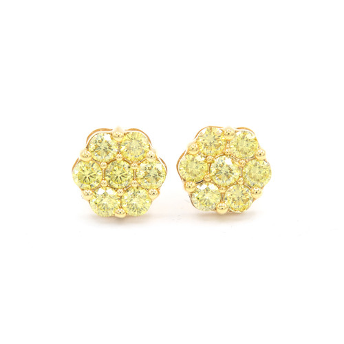 Yellow canary store diamond earrings