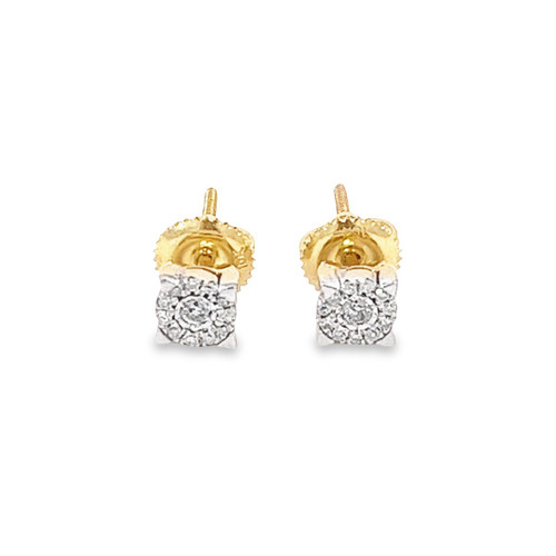 10K  Yellow Gold  Diamond Earrings 0.20ct