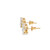 14K Yellow Gold Diamond Earrings 0.55ct