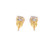 14K Yellow Gold Diamond Earrings 0.55ctw
