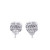 10K White Gold Baguette Diamond Earrings 1.15ctw