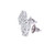 10K White Gold Baguette Diamond Earrings 1.00ctw