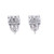 10K White Gold Baguette Diamond Earrings 1.00ctw