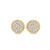 10K Yellow Gold Diamond Earrings 0.97ctw