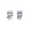 10K White Gold Baguette Diamond Earrings 0.38ctw