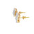 10K Yellow Gold Baguette Diamond Earrings 0.55ct