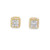 10K Yellow Gold Baguette Diamond Earrings 0.35ctw