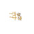 10K Yellow Gold Diamond Earrings 0.16ctw