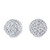 10K White Gold Baguette Diamond Earrings 0.90ctw