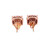 14K Rose Gold Diamond Earrings 1.30ctw