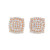 14K Rose Gold Diamond Earrings 1.30ctw