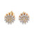 10K Yellow Gold Diamond Earrings 0.58ctw