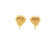 10K Yellow Gold Diamond Flower Earrings 1.45ctw