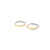 10K Yellow Gold Diamonds Hoop Earrings 0.15ct