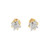10K Yellow Gold Micro Pave Diamond Earrings 0.10ctw