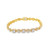 14K  Yellow Gold Baguette Diamond Bracelet 14.0ct