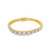 10K  Yellow Gold Baguette Diamond Bracelet 6.25ct