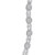 10K White Gold Baguette Diamond Bracelet 8.0ct