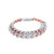 10KT Rose and White Gold Pave-Honeycomb Diamond Bracelets 12.60ct