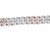 10KT Rose and White Gold Pave-Honeycomb Diamond Bracelets 12.60ct