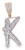 10K Yellow Gold Diamond Custom Letter Pendant 1.00ct