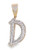 10K Yellow Gold Diamond Custom Letter Pendant 1.00ct