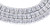 10K White Gold Baguette Diamond Tennis Chain 22" 